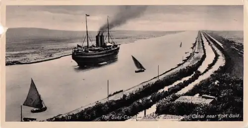 Ak Port Said Ägypten, Steamer entering the Canal -802808