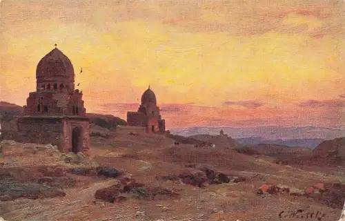 Künstler Ak Wuttke, Carl, Ägypten, The Tombs of the Califs -802876