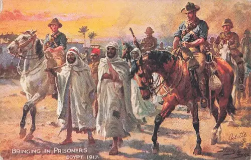 BRINGING IN PRISONERS EGYPT 1917. -802844