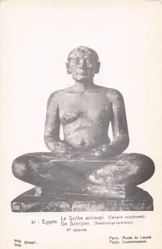 Mann im Schneidersitz, Musee du Louvre, Paris AKU2 Skulptur um -802794