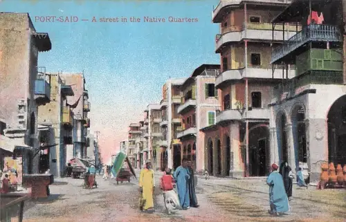 AK Port-Said, a street in the Native Quarters -802864
