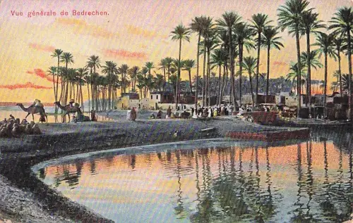 Ägypten Alte Foto-Postkarte Kairo, Stadtansicht Badrashin 1910er Jahre -802912