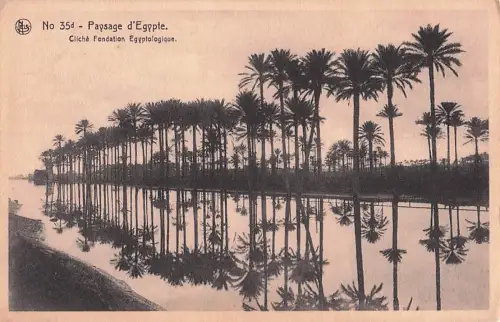 No 35d Paysage d'Egypte. Cliché Fondation Egyptologique. -802926