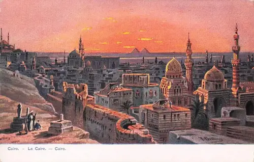 AK Kairo, Ortsansicht aus der Vogelschau -802972