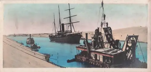 PORT SAIDA dredgins-machine. PORT SAID Une Drague. -802942