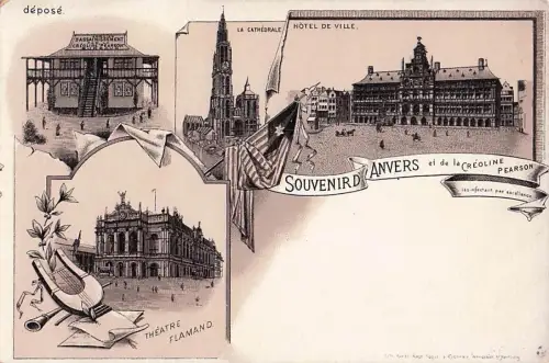 Souvenir Anvers - Litho -803016