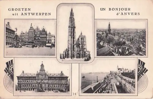 GROETEN uit ANTWERPEN UN BONJOUR d'ANVERS -803000
