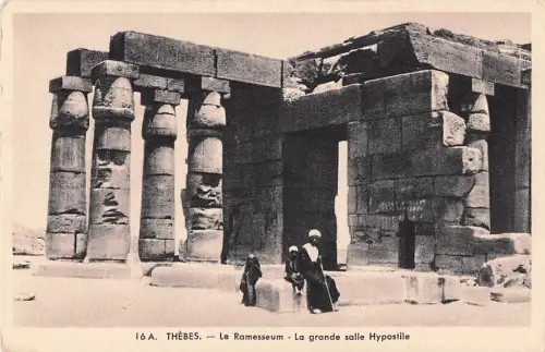 16 A. THEBES. -Le Ramesseum La grande salle Hypostile -802984