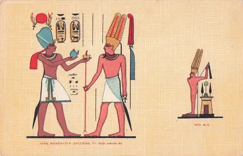 KING MENEPHTAH OFFERING TO GOD AMON RA -802954