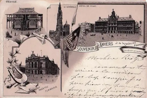 Souvenir Anvers - Litho -803014