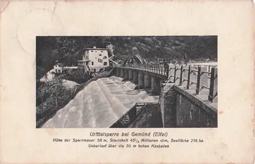 Ak Gemünd Schleiden in der Eifel, Urft-Talsperre -803208