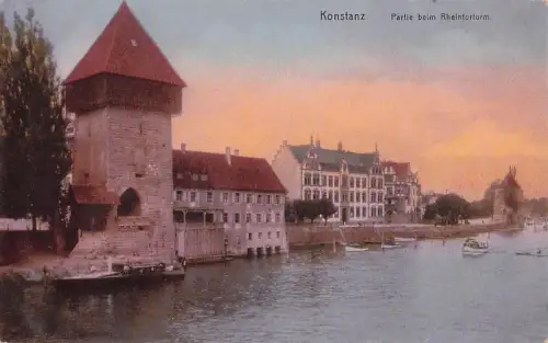 Konstanz Partie beim Rheintorturm. -803172