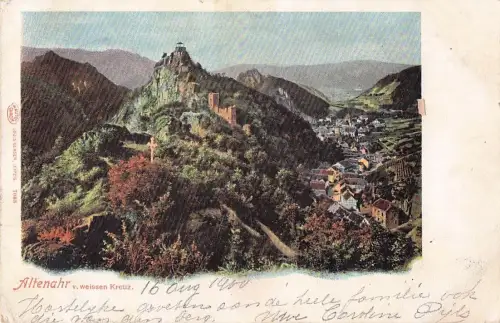 AK Altenahr, Burg Are, Weißes Kreuz -803146