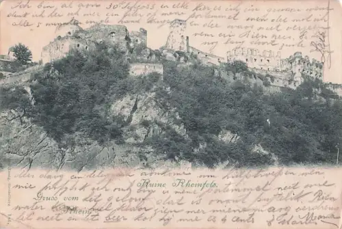 Bingen Rhein Ruine Rheinfels Kat. Bingen am Rhein -803204
