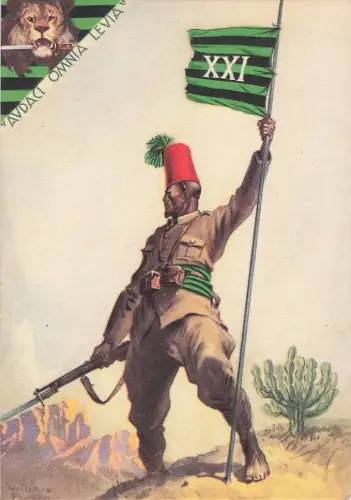 XXI Eritreisches Bataillon – (ehemals Cyrenaica) Illustrator Vittorio Pisani -804062