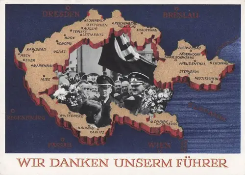 DR - Sudetenland 6 Pfg. Sonderganzsache SST Wien Tag d. Deutschen Polizei 1939 -804742