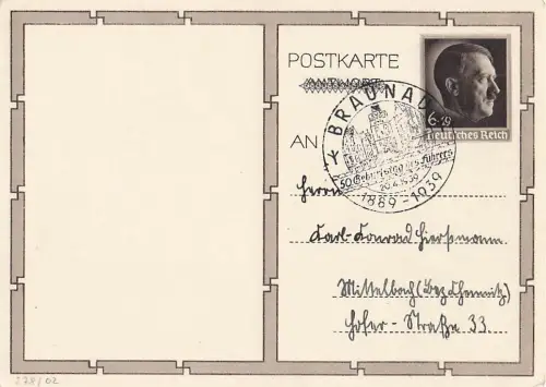 Adolf Hitler - Postkarte -804754