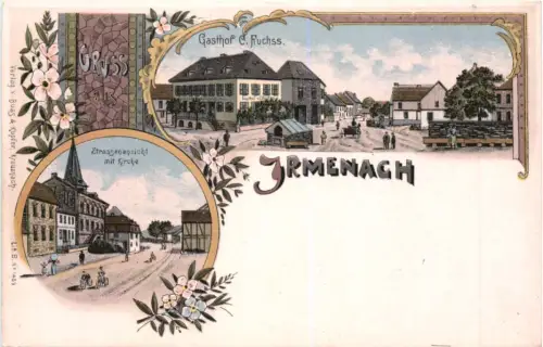 Gruss aus Irmenach - Litho -715988