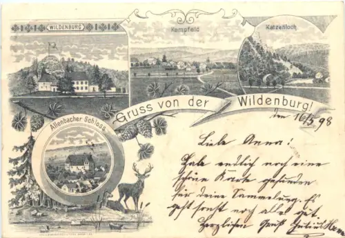 Gruss von der Wildenburg - Vorläufer - Kempfeld -720762