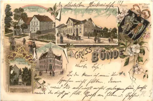 Gruss aus Bünde - Litho -688296