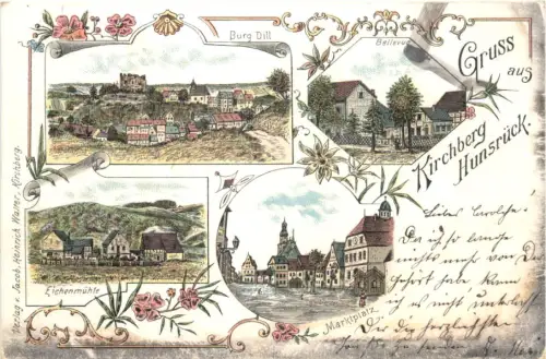Gruss aus Kirchberg Hunsrück - Litho -715910
