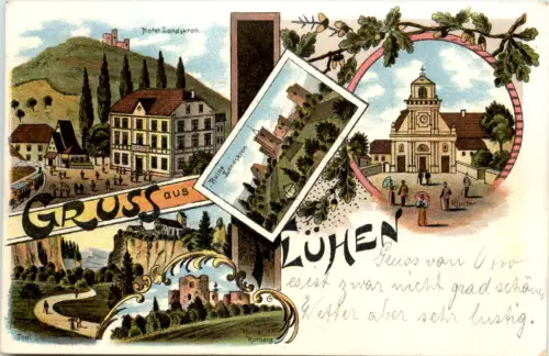 Geruss aus Flühen - Litho - Solothurn -639662