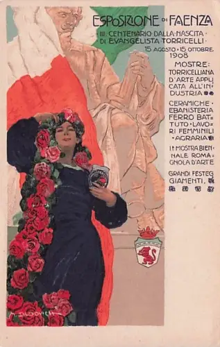 Faenza-Ausstellung zum 300. Geburtstag von Torricelli Dudovich, 1908