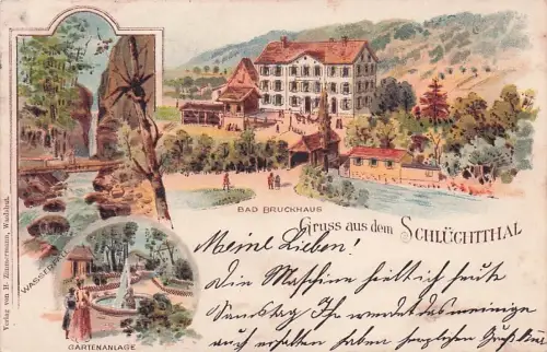 Schluechttal Bad Bruckhaus Wasserfall / /Waldshut LKR -795632