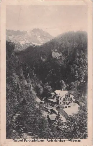 Ak Wildenau Garmisch Partenkirchen in Oberbayern, Gasthof Partnachklamm -803286