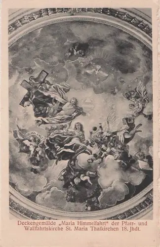 Deckengemälde „Maria Himmelfahrt" der Pfarr- und Wallfahrtskirche St. Maria Thalkirchen 18. Jhdt. -803264