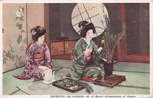 Ansichtskarte Ike Bana, The aesthetic art of flower arrangemennt of Japan -803340