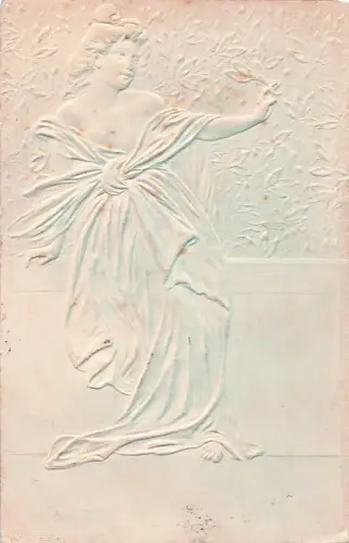 Frau - Prägekarte -805274