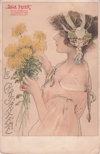 Peter Schokolade, französische Werbung, Süßigkeiten. -805296