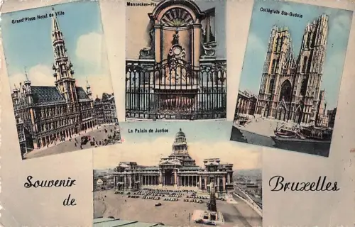 Bruessel Bruxelles Grand Place Rathaus Gerichtsgebaeude Kat. -803576