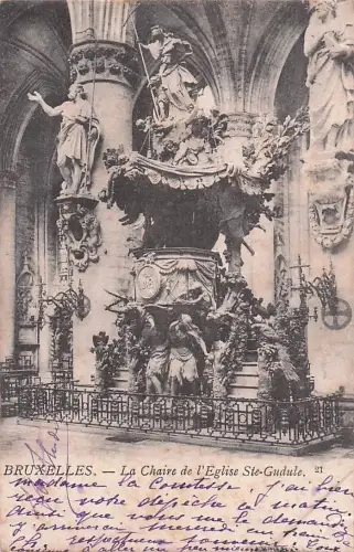 Ak Bruxelles Brüssel, Vorsitzender von Ste. Gudula -803772