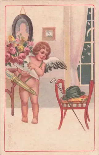 Valentinstags-Postkarte Engel -803500