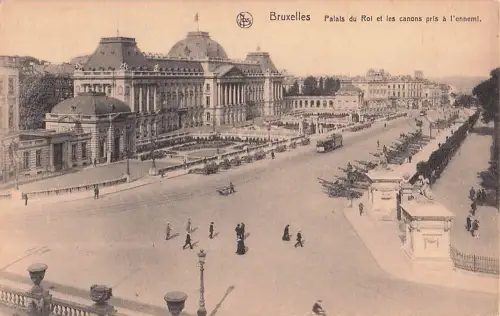 Bruxelles Palals du Roi et les canons pris à l'ennemi. -803636