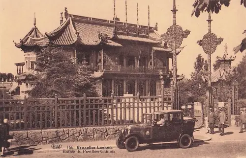 Ak Laeken Bruxelles Brüssel, Pavillon Chinois, Automobil -803662