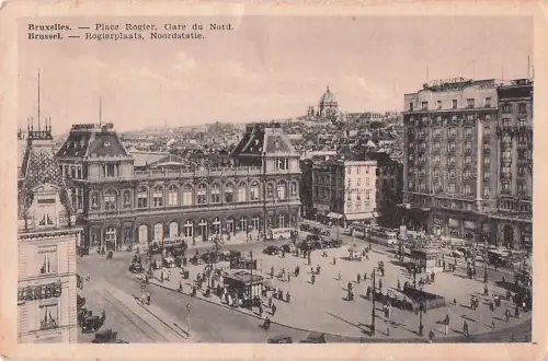 Bruxelles. - Place Rogier. Gare du Nord. Brussel. - Rogierplaats, Noordstatie. -803682