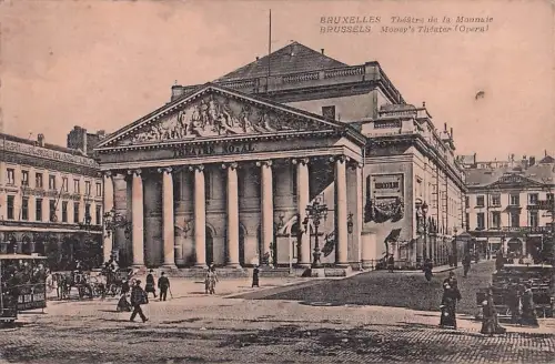 Ansichtskarte Bruxelles, Théâtre Royal de la Monnaie -803640