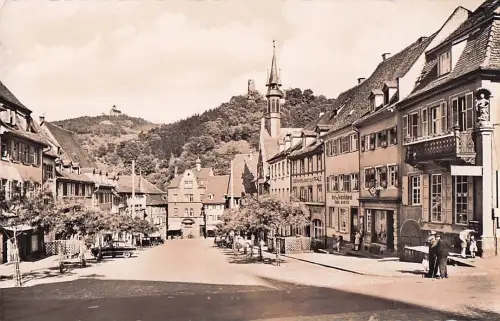 Ansichtskarte Weinheim (Bergstraße) Marktplatz 1960 -803874