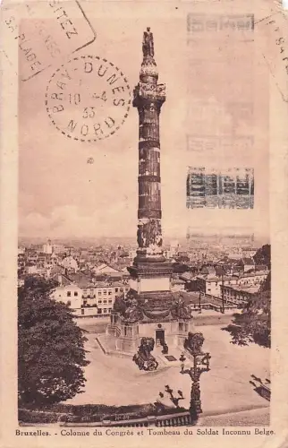 COLONNE DU CONGRES, BRÜSSEL, **POSTKARTE -803740