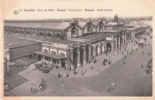 AK Brüssel / Bruxelles, Gare du Midi, South Station, Bahnhof -803700