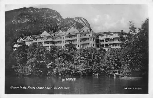 AK Garmisch, Hotel Sonnenbichl mit Kramer -803900