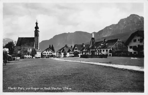 Markt Platz von Anger m. Hoch Staufen 1774 m. -803848