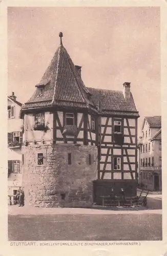 Postkarte Schellentürmle Stuttgart -803998