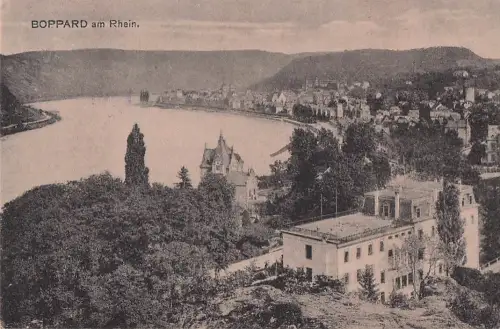 Ak Boppard am Rhein, Panorama des Rheins, Häuser, Bäume -803832