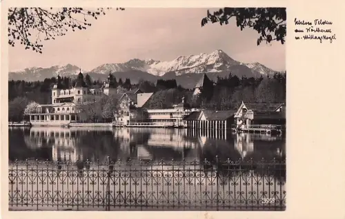 Velden Woerthersee Schloss mit Mittagskogel -804312