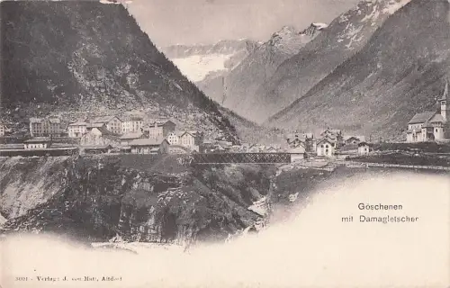AK Goeschenen, Teilansicht und Dammagletscher -803892
