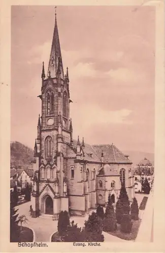 Schopfheim. Evang. Kirche. -804006
